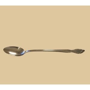 International Silver Ice Tea Spoon Wm Rogers AA IS Silverplated Rose Pattern
